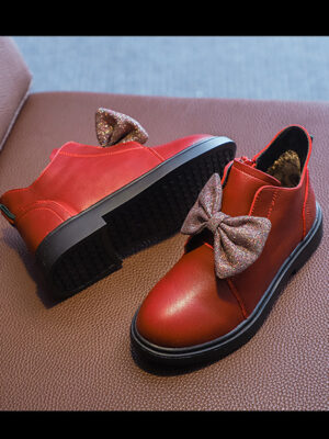 Giày boot cho bé màu đỏ GBT101