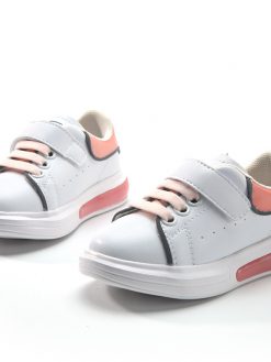 Giày thể thao bé gái màu trắng hồng GT201