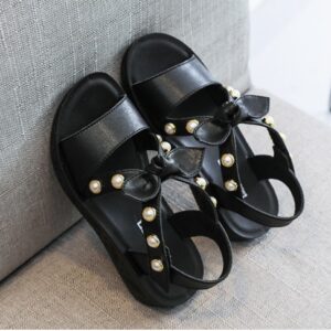 Giày dép scandal bé gái màu đen GS21