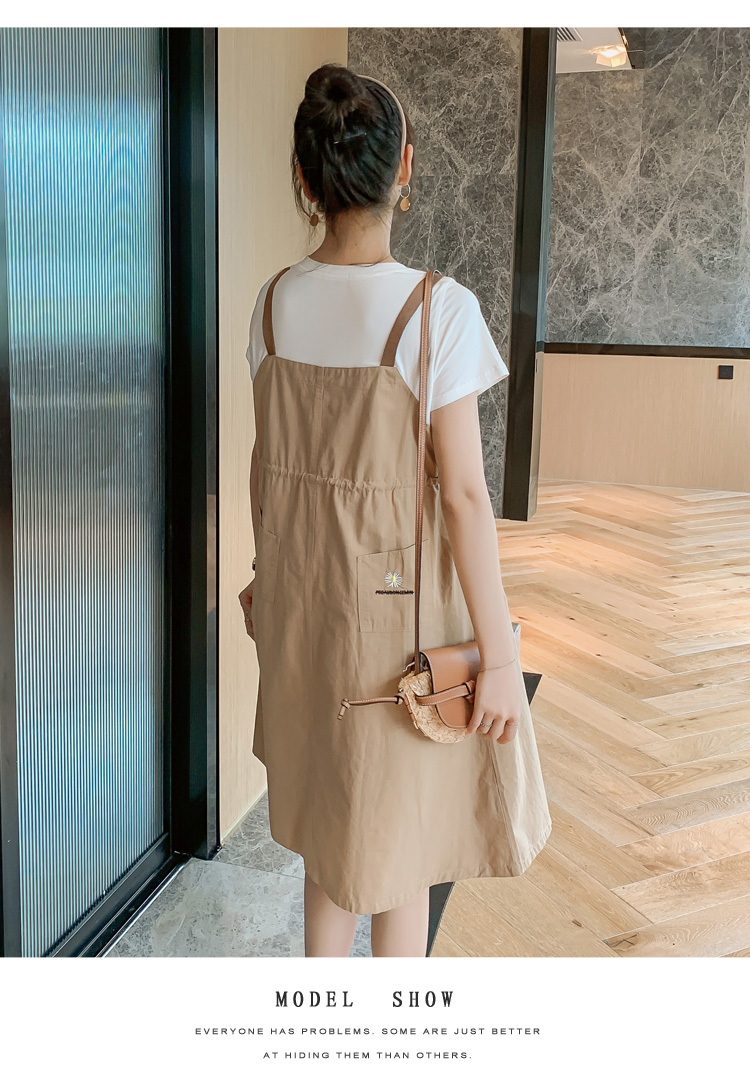 Thông tin váy đầm bầu yếm suông Vay dam cong so VB4122