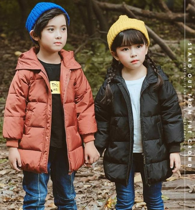 áo phao trẻ em Jin Shop có mũ lông