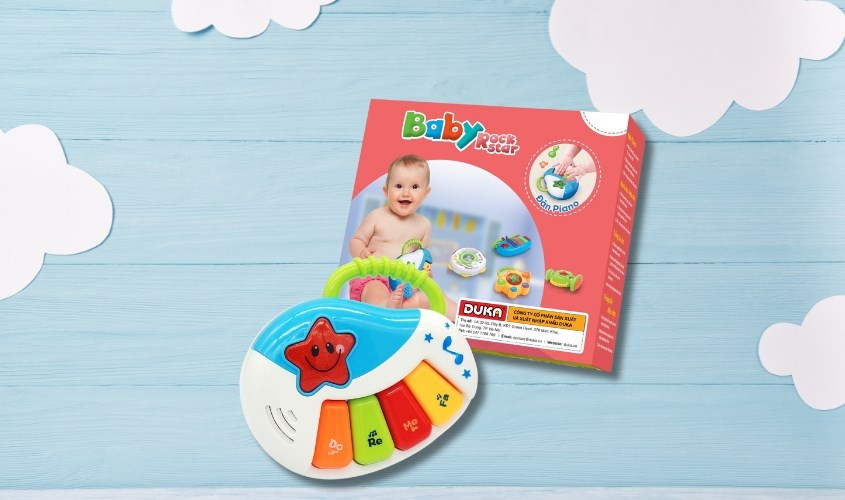 Đồ chơi baby rock star - đàn piano Duka DK580017