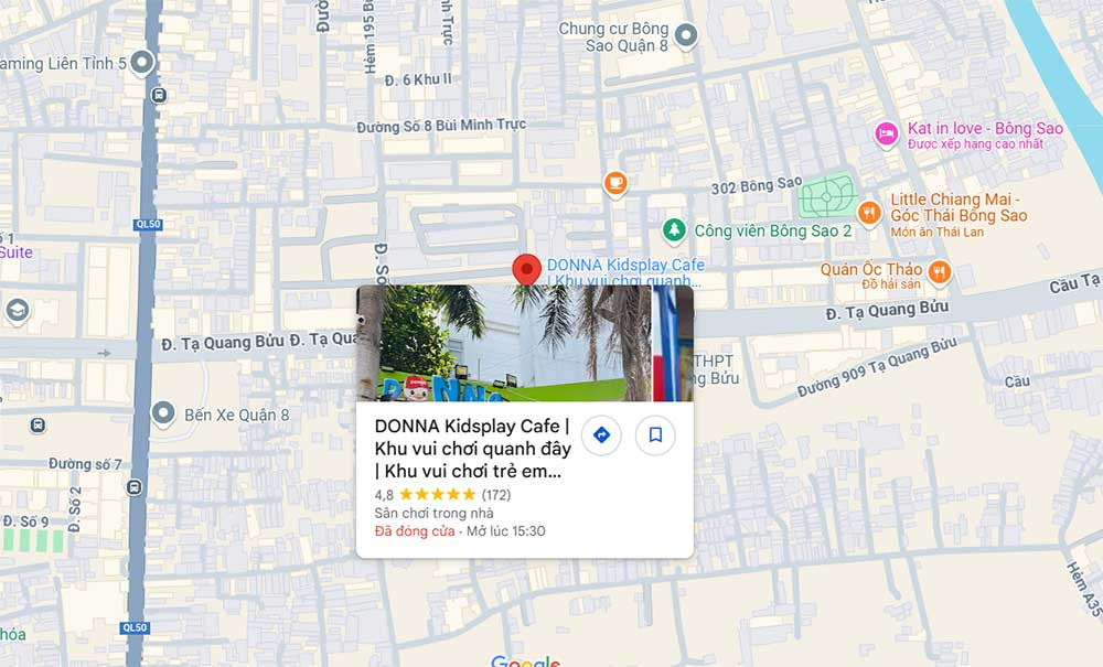 Khu vực vui chơi rộng rãi tại Donna Kidsplay Cafe, quán cà phê thân thiện với gia đình