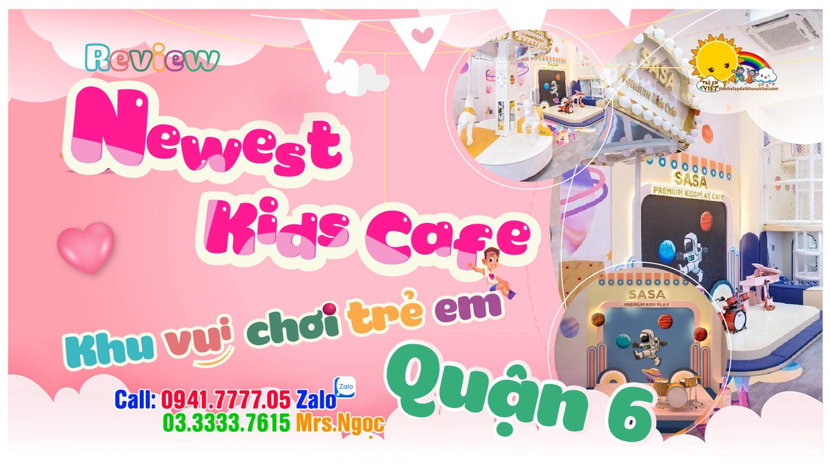 Trẻ em vui đùa tại khu vui chơi hiện đại ở Quận 6